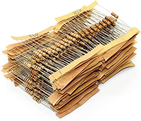 57 Values 0.1 ohm - 820 ohm 1 / 2W Carbon Film Resistors Assortment Kit 570pcs 0.5W Color Ring Resistor Assorted Set