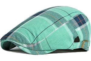 Qianuer Newsboy Hats Adjustable Ivy Flat Cap Gatsby Cabbie Driving Beret for Men Women