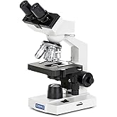 AmScope OMAX 40X-2000X Lab LED Binocular Compound Microscope with Double Layer Mechanical Stage and Coaxial Coarse/Fine Focusing Knob