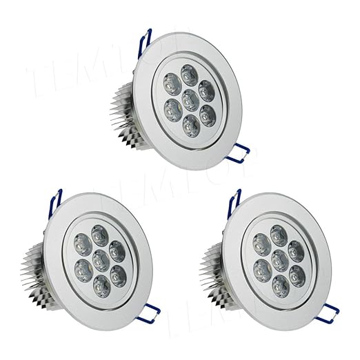 title=3 x Auralum® 7W faretto da incasso a LED bianco Incasso Faretto luce lampada