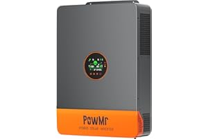 POWMR 10000W Split Phase 48V DC to 100V AC~240V AC Solar Inverter,UL1741 10KW Pure Sine Wave Hybrid Inverter with 200Amp MPPT Charge Controller, Work with 48V Lead Acid and Lithium Battery