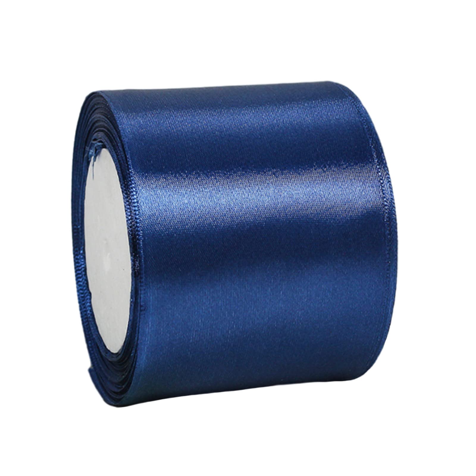 75mm Wide Thick Navy Blue Ribbon for Gift Wrapping,22m 3Inch Large Fabric Satin Ribbon Blue Bow for Gift Wrapping,Ribbons for Crafting,Hair,Bouquets,Wedding Car,Presents,Cake,Christmas Decorations