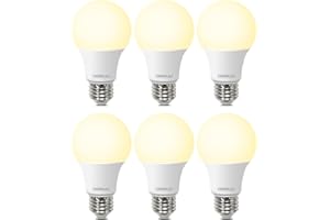 DEGNJU LED Light Bulbs 60W Equivalent, A19 Light Bulb Soft White 2700K 800LM 8.5 Watt, Non-Dimmable Standard Light Bulbs E26 Medium Base, 6 Pack