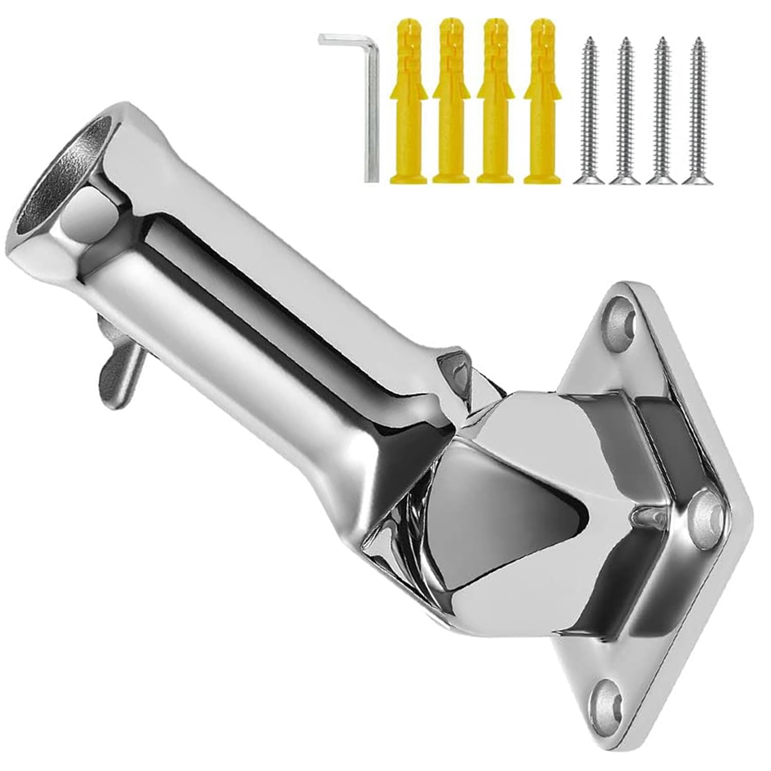 Trade Winds 1/2 Stamped Steel Flag Pole Bracket With Screws – USA