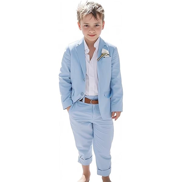Boy Outfits Boys Light Blue Dress Pants Light Blue Baby Boy Suit