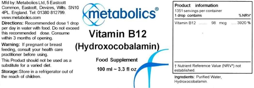Vitamin B12 Liquid, 100 ml (Pack of 1) - Image 4
