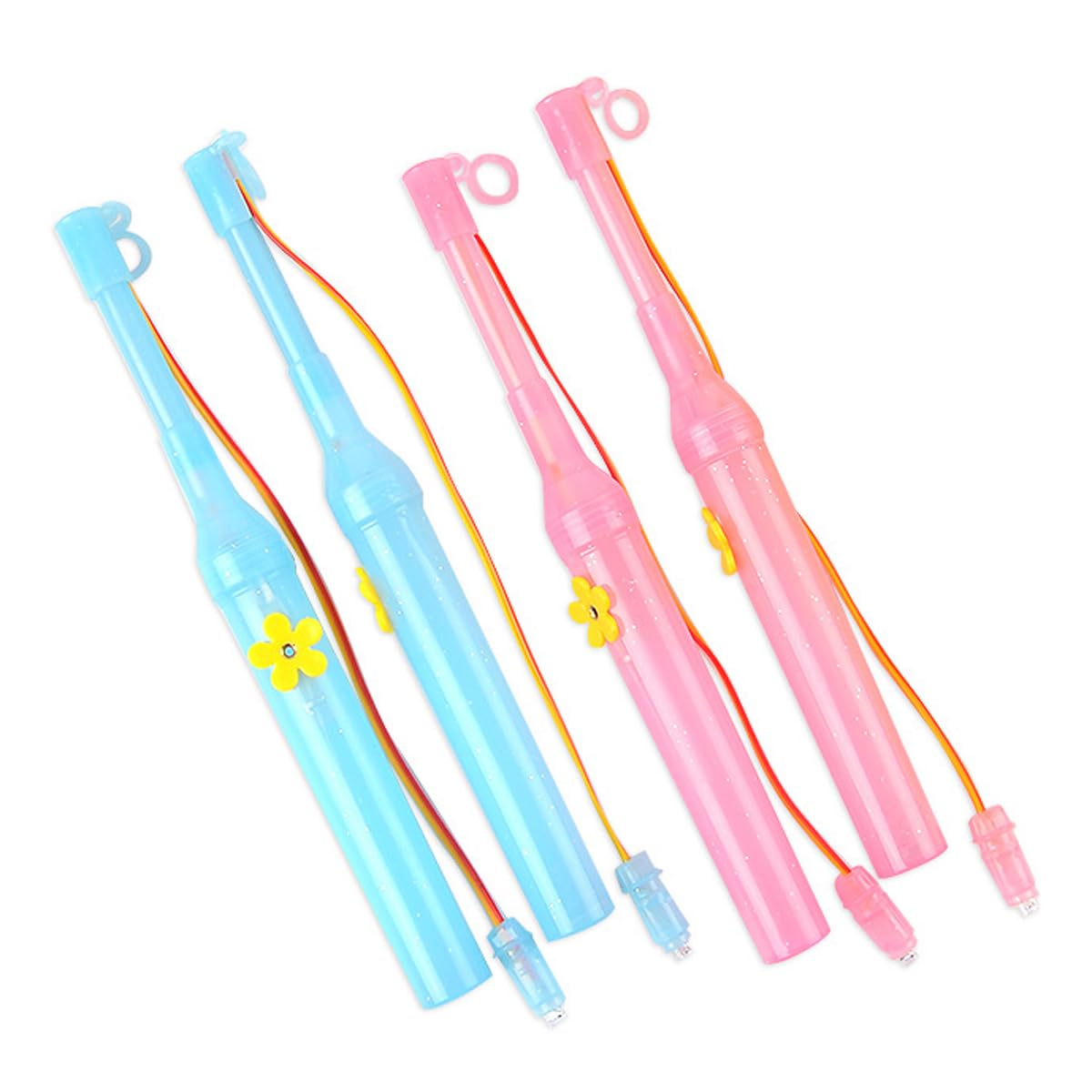 ANCLLO 4PCS Children's Lantern Stick with LED Lamp for Any Lantern for Halloween Children's Parties Costume Parties Christmas and More
