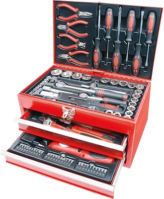 M29066, Caja de herramientas equipada, Multicolor, Juego de 155 piezas