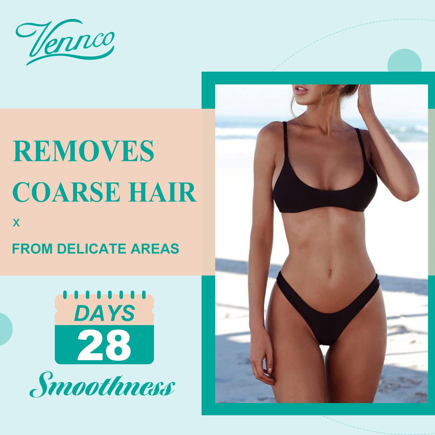 Hard Wax Beads, 1lb Wax Beans For Coarse Hair Removal Sensitive Skin With Pure Aloe Vera, For Face Eyebrow Leg Bikini Brazilian Waxing, Perfect For Full Body & All Hair Types At Home