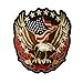 1pcs Large Eagle American Flags Embroidered Iron On Patches