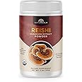 Naturealm Reishi Mushroom Powder Supplement – Promotes Calmness, Immune Support & Sleep Aid, Vegan, Non-GMO – Organic Fruiting Bodies, 60-Day Supply