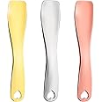 Sibba 3 Pieces Facial Massage Spatula Sticks Mini Skincare Tiny Spoons Face Eye Cream Lotion Makeup Applicator Tools Brush Set Reusable Skin Care Beauty Cosmetic Tool