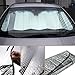 1 Car Sun Shade，Car Window Shade，Foldable Two-Side Car Windshield Visor Cover Block Front Rear Window Sun Shade(Silver)