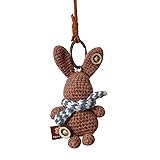 LXKSZYUFC Handmade Crochet Scarf Cute Bunny Car