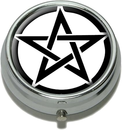 Pentagrama – Wicca bruja pastillero trinquete caja de regalo: Amazon.es: Hogar