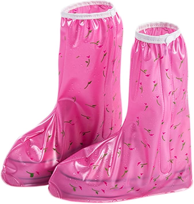 ULEEMARK Travel Rain Boots Set Ladies HighSlip NonSlip Thick Wear