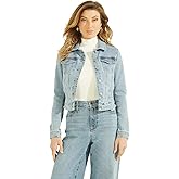 GUESS womens Sexy Denim Trucker Jacket