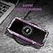 LONTECT for Galaxy S10 Plus Case Shockproof 3 in 1 Heavy Duty Hybrid Sturdy High Impact Protective Cover Case for Samsung Galaxy S10+ Plus 6.4 inch,Purple Flower/Black