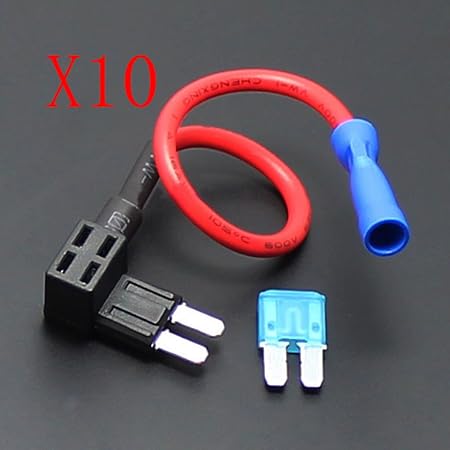 E Support 10 X MICRO2 ATR Flachsicherungsadapter Sicherungshalter für Spannungsabgriff KFZ Flachsicherungen Autosicherungs