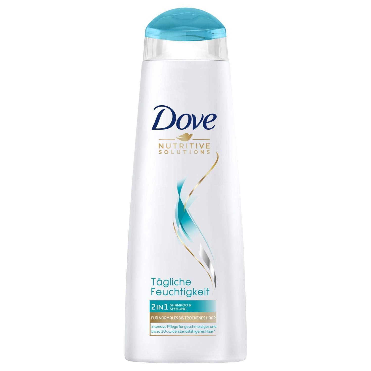 Dove Nutritive Solutions 2-in-1 Shampoo and Conditioner for Normal to Dry Hair, Daily Moisturising Shampoo and Conditioner, 250 ml, Pack of 1