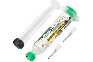 BEEYUIHF Solder Paste Flux, No-Clean Paste Flux, Soldering Flux for Electronics, 10mL Syringe Electrical Flux for Soldering BGA/PCB/CPU/IC