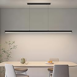 70" LED Linear Pendant Light Fixtures, 25W Dimmable