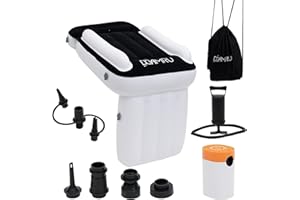 Universal Toddler Airplane Bed - Inflatable Travel Bed for Kids with Electric Battery Inflator & Manual Pump - Baby Airplane 