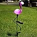 2 Pcs Flamingo Ground Spike Lights Solar Powered Garden Light Waterproof Park Decorative Lawn Lamp Pathway Outdoor Yard Walkway (Solar Flamingo)