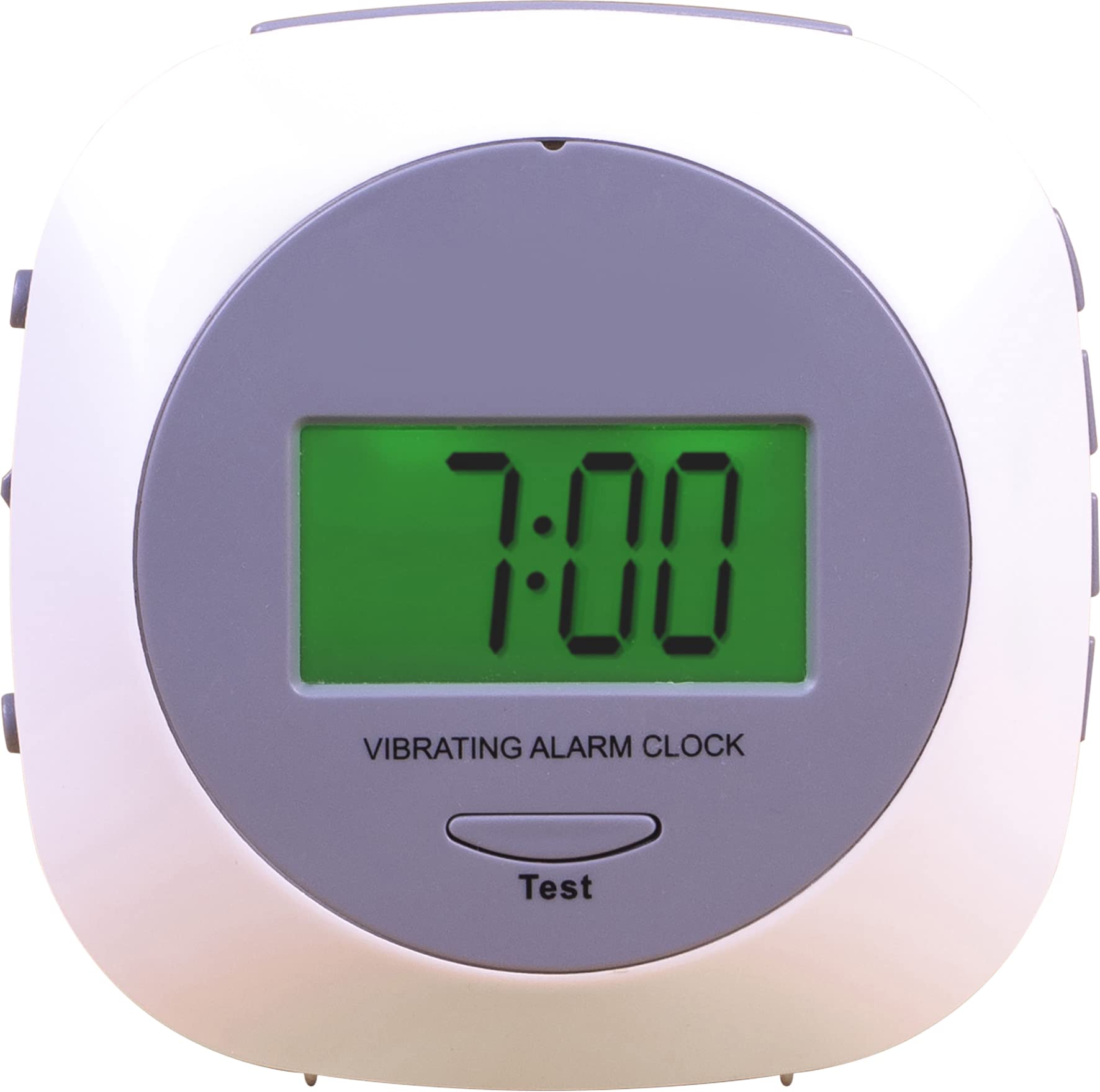 Aidapt Vibration Alarm Clock.Hearing Impaired,Deaf,Shift Workers, Don't Disturb Partner,LCD Display,Under Pillow using Strap with Clip,Built in Stand for Desk Mount,Snooze Function,Built in Back Light