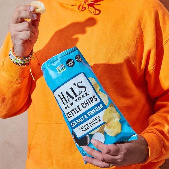 Hal's New York Kettle Cooked Gluten Free Sea Salt & Vinegar Flavored