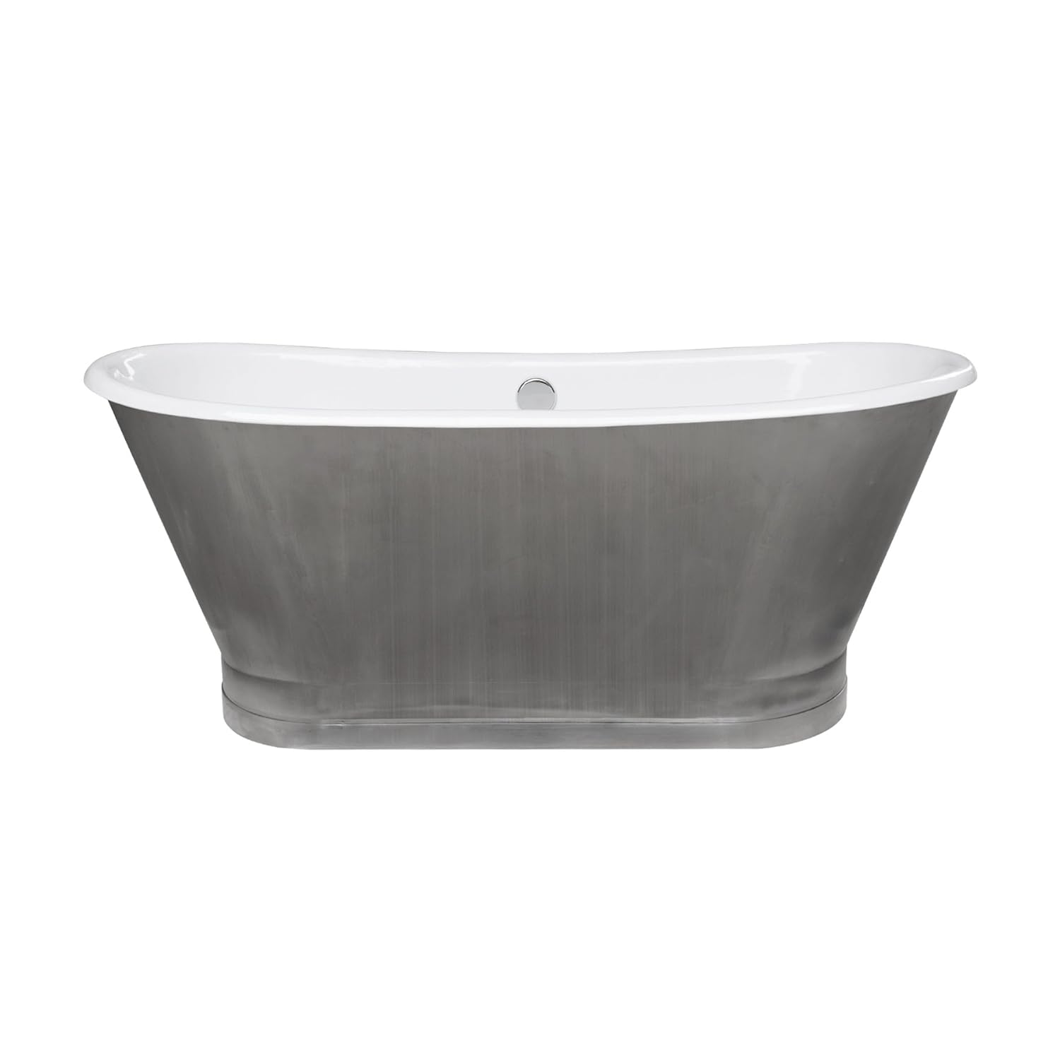 MAYKKE 67" Gloria Cast Iron Freestanding Bath Tub Modern & Industrial