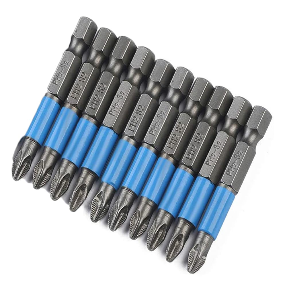 YXQ 10PCS Phillips Head Drill Bit #2 Magnetic