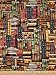 Timeless Treasures Library Books Multi Gold Metallic, 44-inch (112cm) Wide Cotton Fabric Yardage