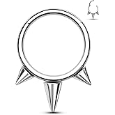 Agrewd Minimalist Spike G23 Solid Titanium Septum Ring 16G Silver Septum Jewelry Dainty Helix Daith Earrings for Women Cool Daith Piercing Jewelry