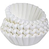 4 Cup Basket Coffee Filters (400, White) | Made in USA 4-cup basket coffee filters, white paper, 400 count, for compact drip coffee makers