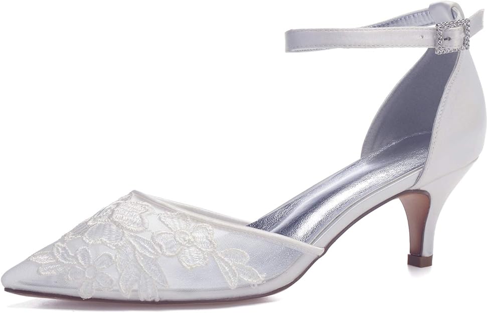 white kitten heels amazon