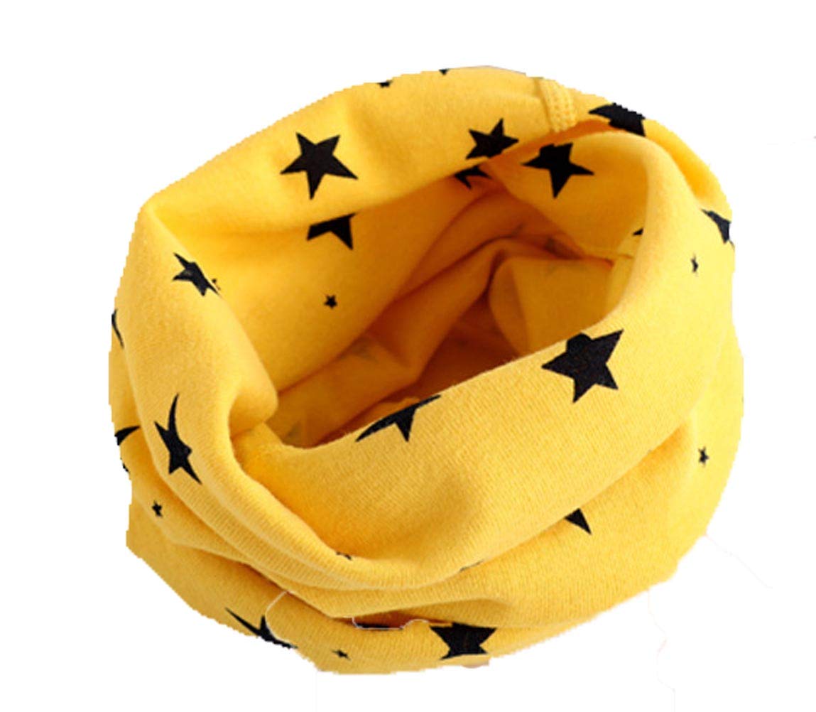 Autumn And Winter Knitting Scarf Star Pattern Collar Cotton Collar Baby Warm Children Cotton Bib Baby Warm Windproof