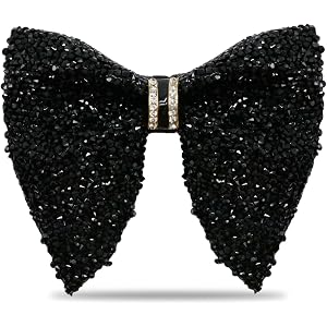 Thfaeyta Sparkle Rhinestone Bow Ties for Men Pre Tied Sequin Bowtie | Oversized Mens Bow Tie Adjustable Men's Bow Ties Pretie