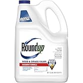 Roundup Weed &amp; Grass Killer4 Refill, 1.25 gal. | Weed Killer Refill for Comfort Wand, Use In and Around Flower Beds, Walkways, Driveways, Visible Results in Hours