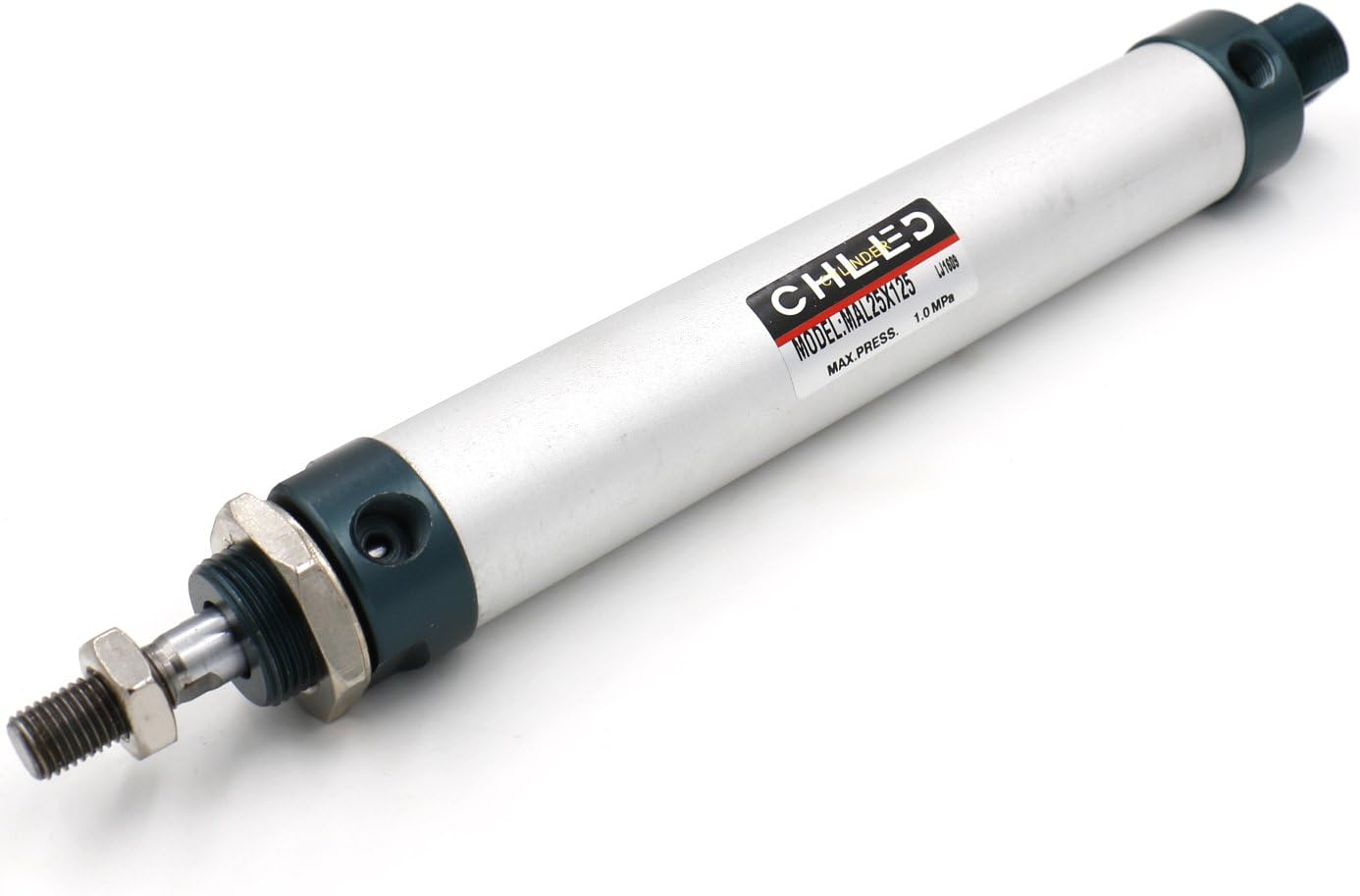 Heschen Pneumatic Slim Air Cylinder MAL 25-125 PT1/8 Port 25mm Bore 125mm Stroke Double Acting (125mm Stroke)