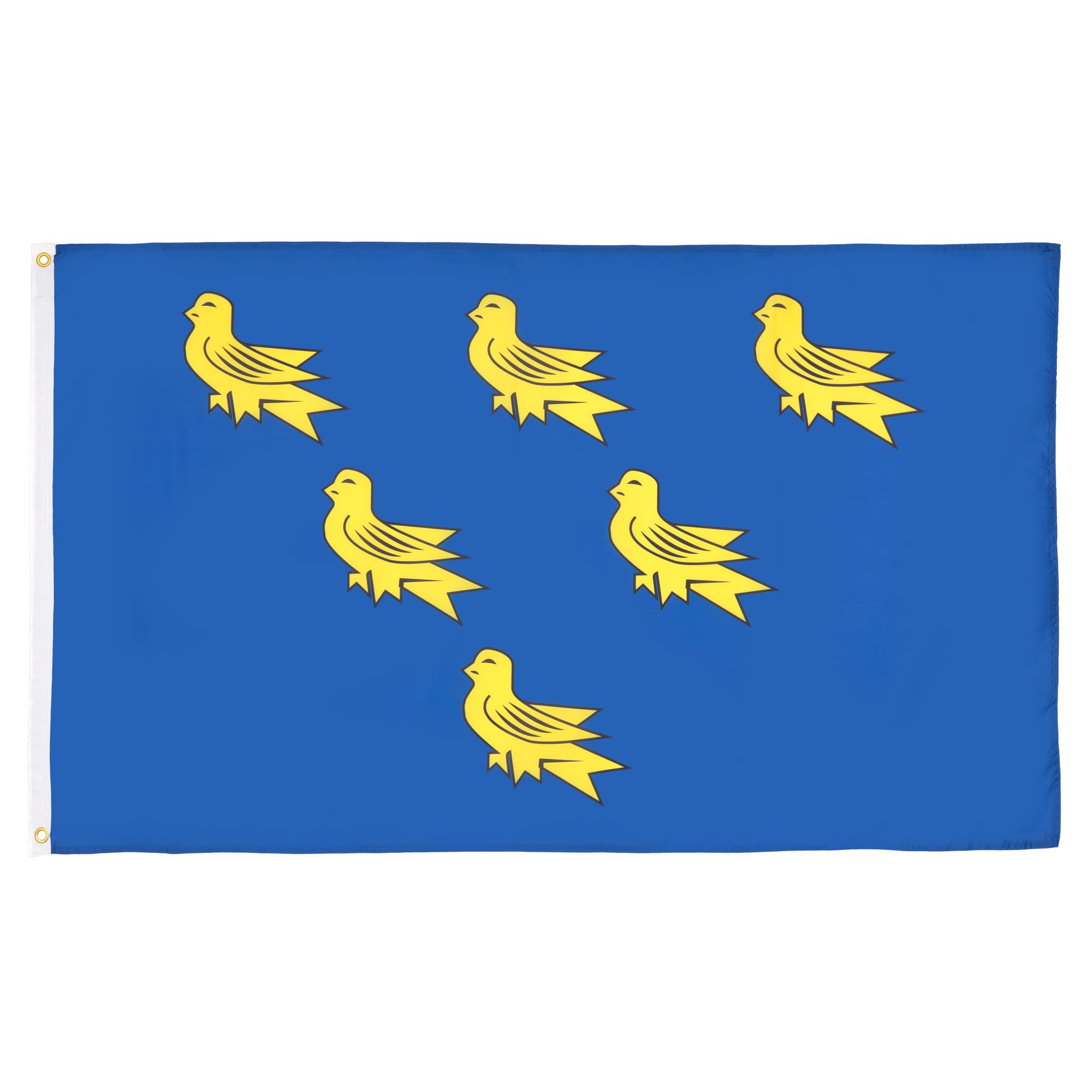 AZ FLAG - Sussex County Flag - 3x5 Ft - 100D Polyester County Of Sussex - England Banner with Two Metal Grommets - Fade Resistant - Vivid Colors - 3' x 5' Feet - 150x90 Cm