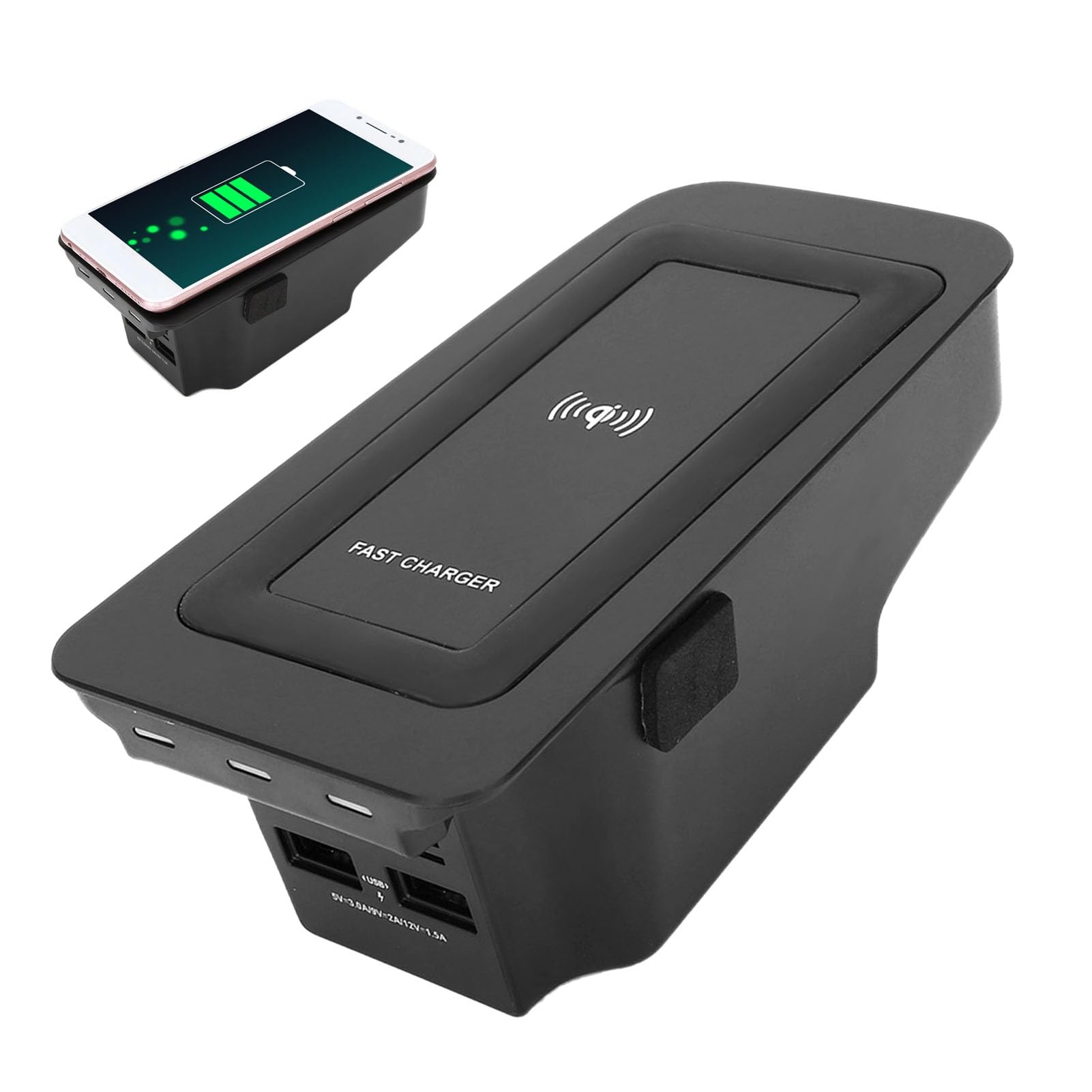 Fydun Car Mount Quick Wireless Inductive 15W Wireless Charging Plate Induction Fit For S60/V60/Xc60/S90/V90/Xc90 Xc90 Wireless