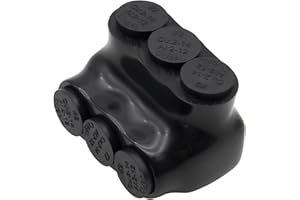 MAKERELE 1PC 3-Port Insulated Inline Splice Connector, 2-14AWG Insulated Multi Tap Connector, Single-Sided Entry Aluminum to Copper Wire Connectors, UL Listed