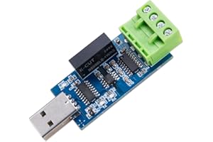 KOOBOOK 1Pcs Isolated USB to RS232 Serial Port Converter CH340 GND/TX/RX 5V Support for Protecting PC USB Ports in Demanding 