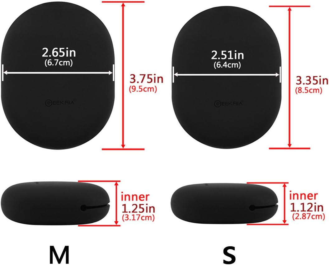 Geekria Earbuds Silicone Case Compatible with Jabra Sport Pace, Jaybird X3, X2, BlueBuds X - Image 4