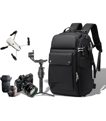 NASKVOWT Waterproof DSLR Camera Backpack