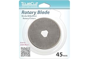 THE GRACE COMPANY TrueCut, Rotary Cutter Replacement Blades for 45mm Rotary Cutter, Fabric & Paper Cutting Tool - Single Pack