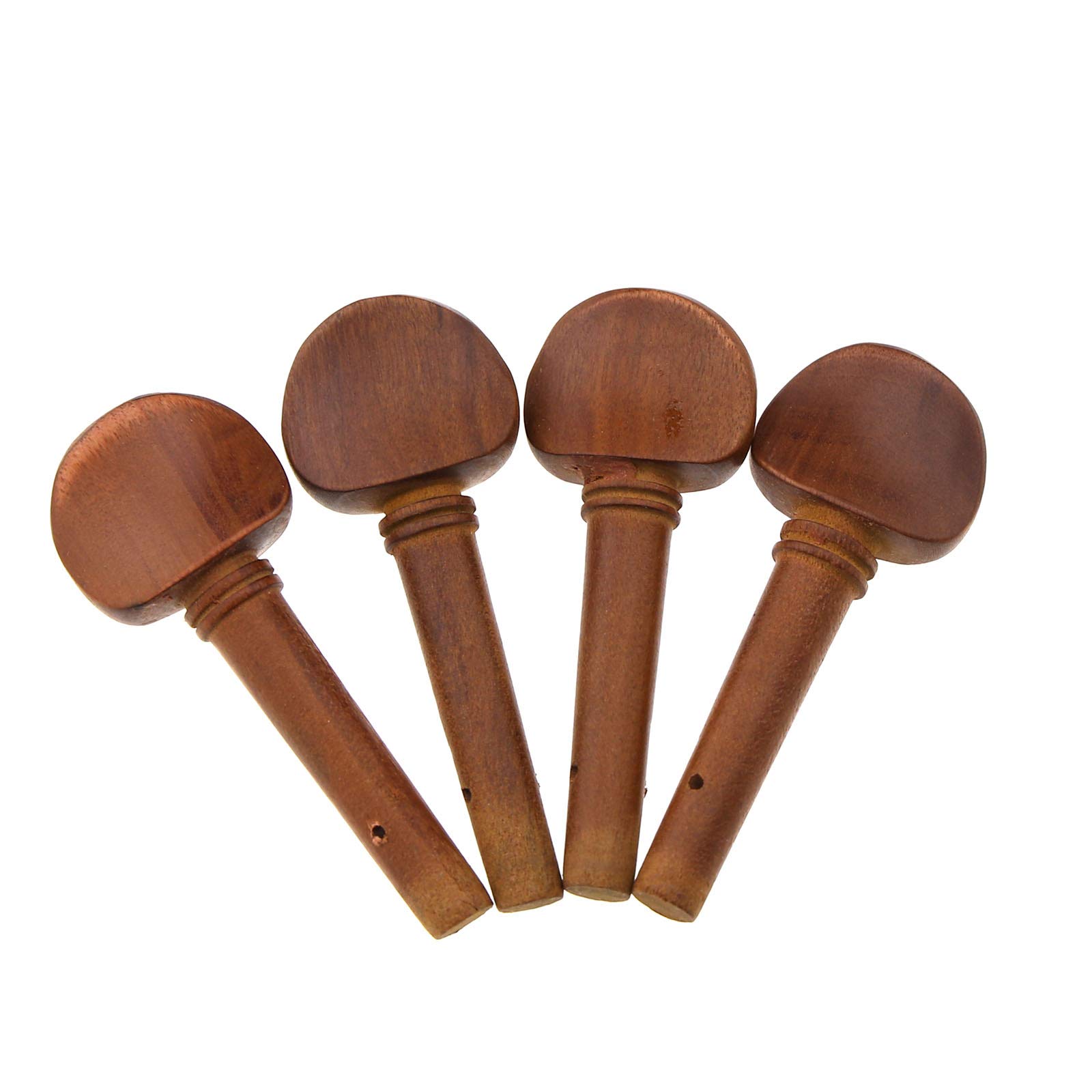OTOTEC 4pcs Violin Fiddle Tuning Peg Set 4/4 Size Wooden Replacement Jujube Wood