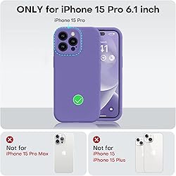 Vooii Compatible with iPhone 15 Pro Case, Upgrade