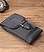 Ranboo Belt Pouch for iPhone Xs Max XR 6S 7 8 Plus, Nylon Holster Case Army Molle Tactical Military Belt Loop Clip Pouch Waist Bag Large Cell Phone Holder for Galaxy S7 8 9 Plus Men Belt Carrier Black